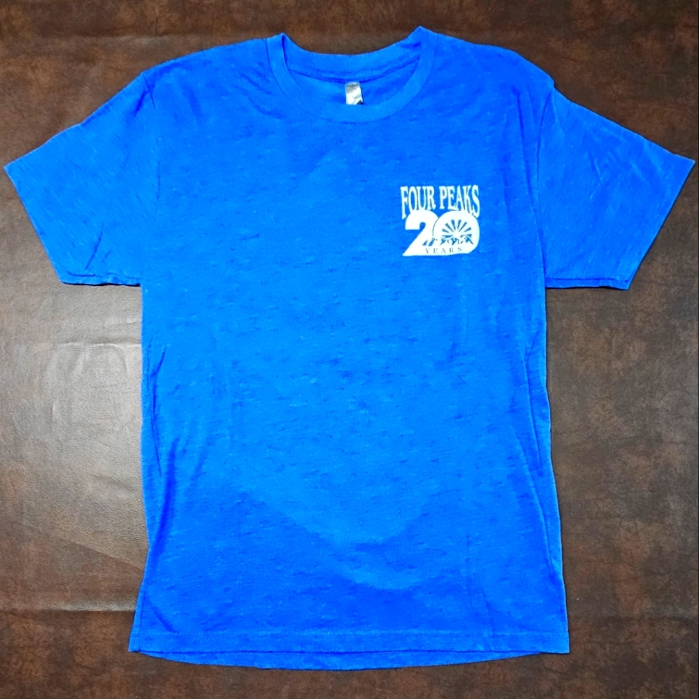Blue Unisex Four Peaks Kilt Lifter T-Shirt, M